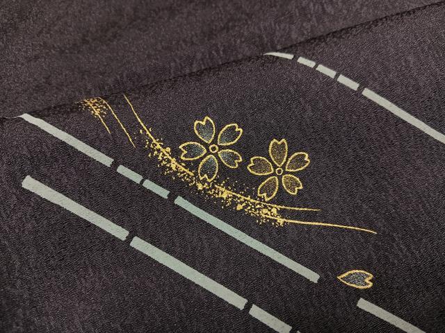平和屋着物●訪問着　舞桜　金彩　正絹　逸品　未使用　AABL8884ph