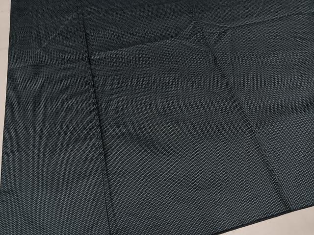 平和屋着物●男性　紬　100亀甲　総詰め　正絹　逸品　AABL8901ph