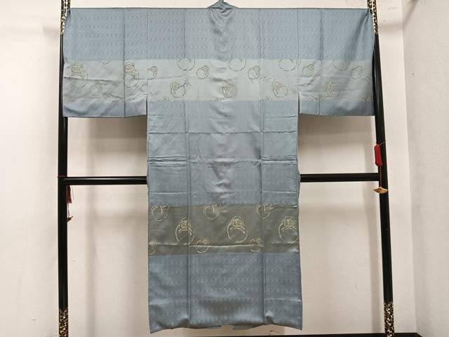 平和屋着物●男性　長襦袢　袷　達磨　ダルマ　正絹　逸品　AABL8909ph