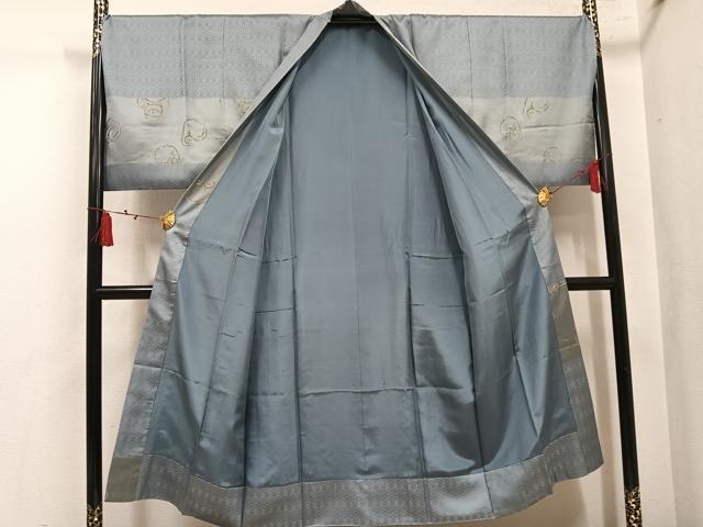 平和屋着物●男性　長襦袢　袷　達磨　ダルマ　正絹　逸品　AABL8909ph