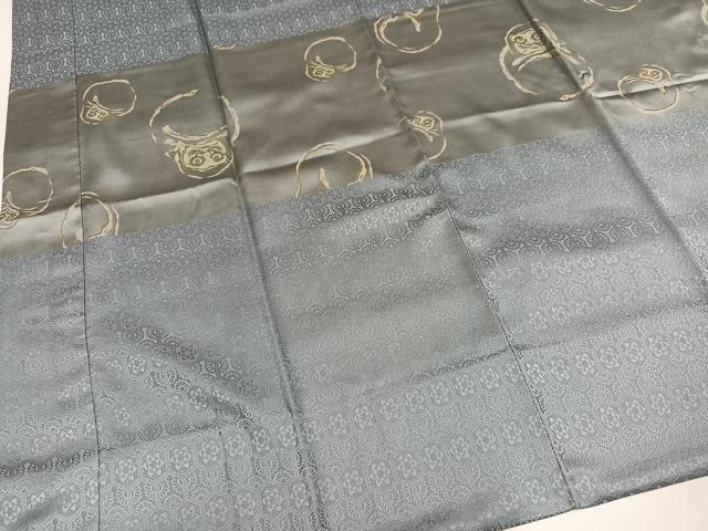 平和屋着物●男性　長襦袢　袷　達磨　ダルマ　正絹　逸品　AABL8909ph