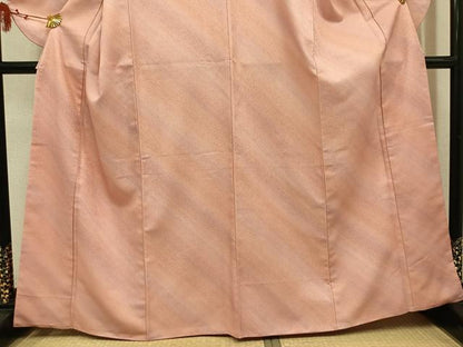 平和屋着物●小振袖　二尺袖　草花文　暈し染め　洗える着物　AABL8917ph