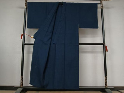平和屋着物▽男性　小紋　単衣　アンサンブル　亀甲文　AABL8927jh