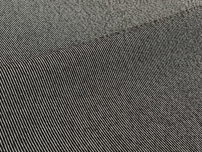 平和屋着物▽江戸小紋　単衣　万筋　暗黒色×白色　洗える着物　AABL8934jh
