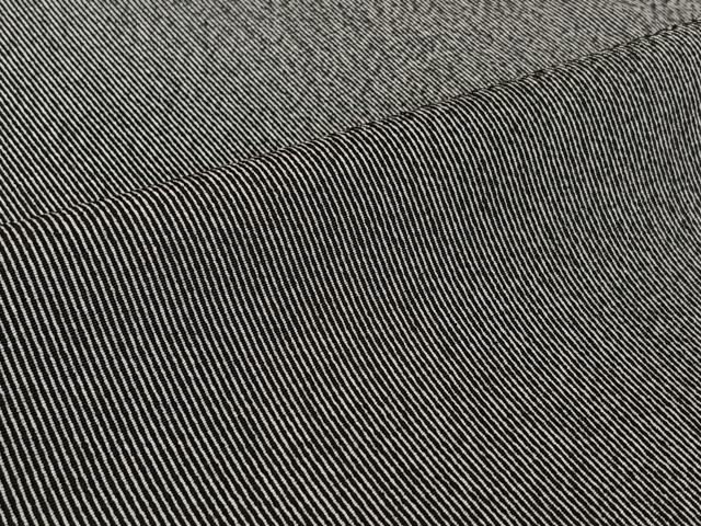平和屋着物▽江戸小紋　単衣　万筋　暗黒色×白色　洗える着物　AABL8934jh