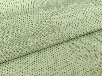 平和屋着物▽本塩沢　単衣　110亀甲　横段文　正絹　逸品　AABL8939jh