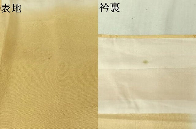 平和屋着物▽上質な小紋　単衣　風景花文　暈し染め　金彩　正絹　逸品　AABL8947jh