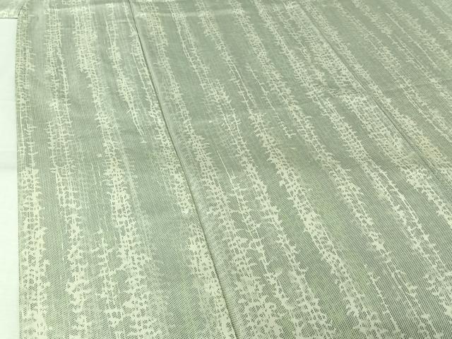 平和屋着物▽上質な紬　単衣　霞文　正絹　逸品　AABL8949jh