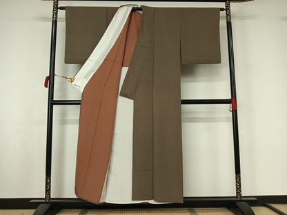 平和屋着物▽江戸小紋　単衣　鮫小紋柄　やまと誂製　正絹　逸品　AABL8956jh