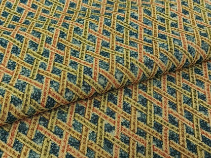 平和屋着物▽上質な小紋　単衣　網目文　正絹　逸品　AABL8958jh