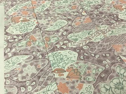 平和屋着物▽小紋　単衣　辻が花　暈し染め　洗える着物　AABL8961jh