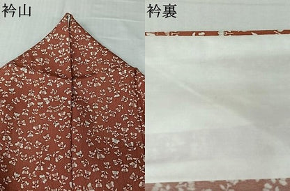 平和屋着物▽上質な小紋　単衣　遠州椿　正絹　逸品　AABL8967jh