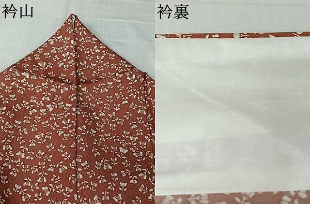 平和屋着物▽上質な小紋　単衣　遠州椿　正絹　逸品　AABL8967jh