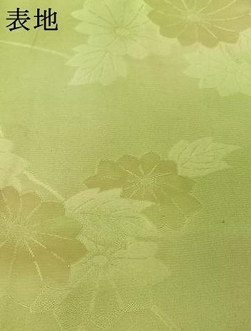 平和屋着物▽上質な小紋　単衣　草花文　暈し染め　正絹　逸品　AABL8969jh