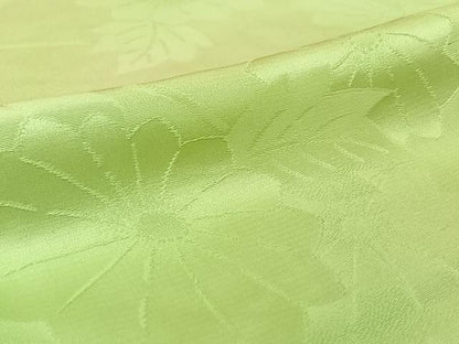 平和屋着物▽上質な小紋　単衣　草花文　暈し染め　正絹　逸品　AABL8969jh