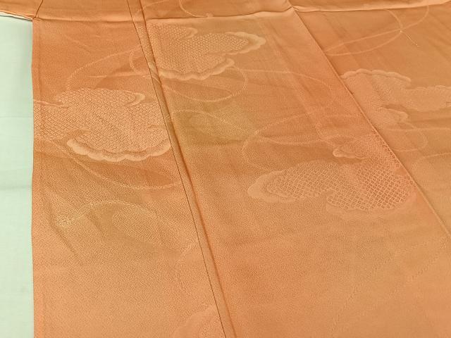 平和屋着物▽上質な小紋　単衣　雲重ね文　暈し染め　正絹　逸品　AABL8970jh