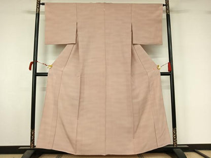 平和屋着物▽上質な小紋　単衣　作家物　霞文　暈し染め　正絹　逸品　AABL8973jh