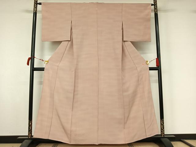 平和屋着物▽上質な小紋　単衣　作家物　霞文　暈し染め　正絹　逸品　AABL8973jh