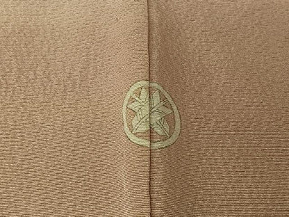 平和屋着物▽上質な小紋　単衣　作家物　霞文　暈し染め　正絹　逸品　AABL8973jh