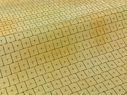 平和屋着物▽上質な紬　単衣　亀甲柄　暈し染め　正絹　逸品　AABL8974jh