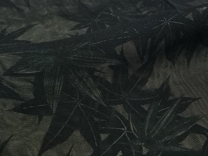 平和屋着物▽訪問着　無双　紗袷　紗×紗　楓文　正絹　逸品　未使用　AABL8975jh