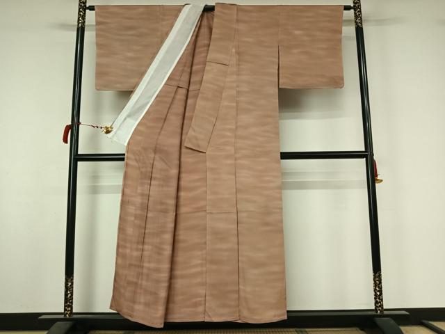 平和屋着物▽上質な小紋　単衣　作家物　霞文　暈し染め　正絹　逸品　未使用　AABL8976jh