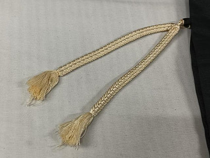 平和屋着物▽羽織　スリーシーズン　春夏秋　塵除け　舞花文　黒地　正絹　逸品　AABL8986jh