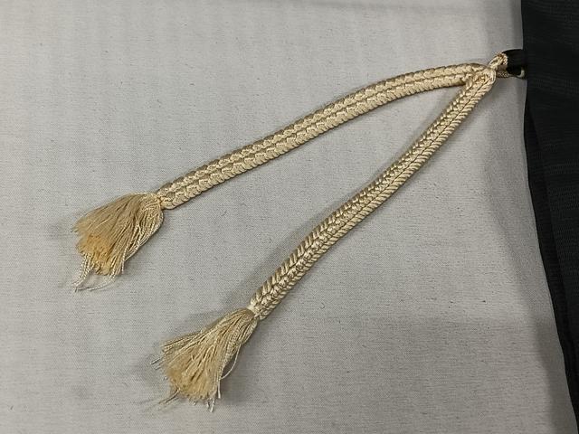 平和屋着物▽羽織　スリーシーズン　春夏秋　塵除け　舞花文　黒地　正絹　逸品　AABL8986jh