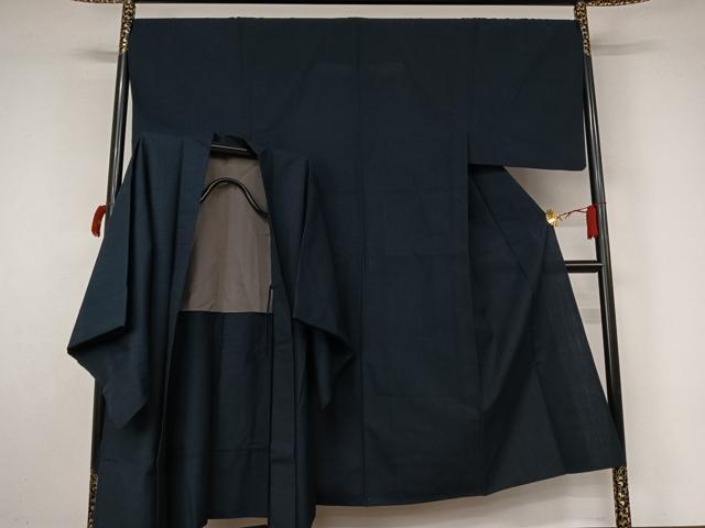 平和屋着物▽男性　小紋　単衣　アンサンブル　幾何学文様　AABL8992jh