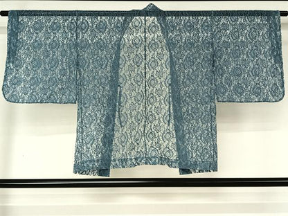 平和屋着物▽羽織　スリーシーズン　春夏秋　塵除け　総レース　草花文　AABL8993jh
