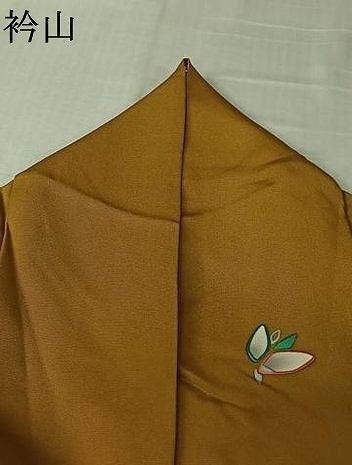 平和屋着物▽上質な小紋　単衣　舞葉文　金彩　正絹　逸品　AABL8998jh