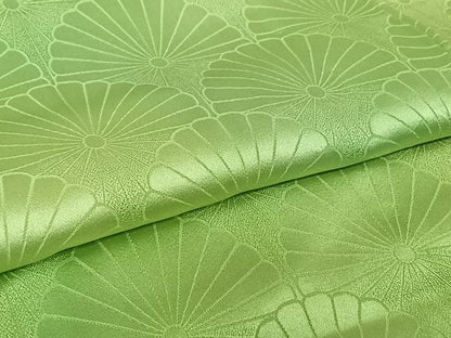 平和屋着物▽上質な小紋　単衣　菊　暈し染め　正絹　逸品　AABL9017jh