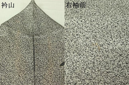 平和屋着物▽中国三大刺繍　スワトウ刺繍　汕頭刺繍　訪問着　単衣　地紙花文　金銀彩　正絹　逸品　AABL9022jh