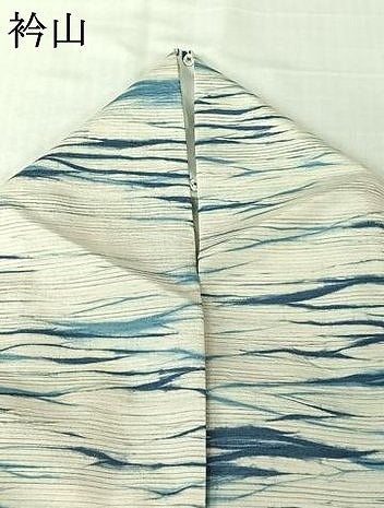 平和屋着物▽上質な小紋　単衣　紬地　横段文　正絹　逸品　AABL9031jh
