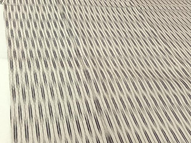 平和屋着物▽上質な小紋　単衣　蚊絣文　正絹　逸品　AABL9032jh