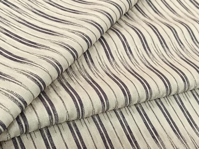 平和屋着物▽上質な小紋　単衣　蚊絣文　正絹　逸品　AABL9032jh