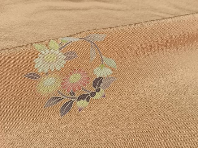 平和屋着物▽上質な小紋　単衣　友禅　花丸文　正絹　逸品　AABL9033jh