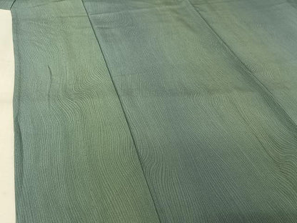 平和屋着物▽上質な小紋　単衣　作家物　霞文　暈し染め　正絹　逸品　AABL9045jh