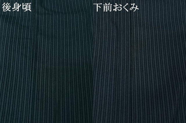 平和屋着物▽男性　小紋　単衣　縞　AABL9051jh