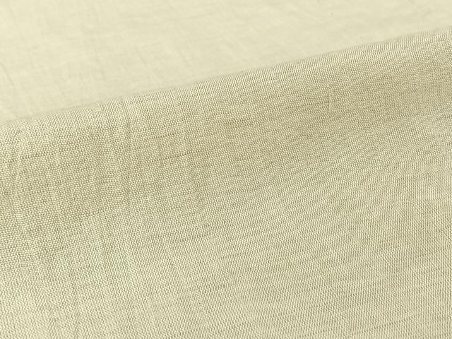 平和屋着物▽小紋　単衣　象牙色　綿麻　AABL9056jh