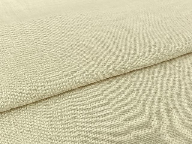 平和屋着物▽小紋　単衣　象牙色　綿麻　AABL9056jh