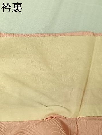 平和屋着物▽上質な色無地　単衣　流水地紋　虹色　正絹　逸品　AABL9062jh