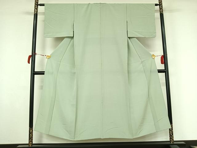 平和屋着物▽上質な色無地　単衣　夏虫色　正絹　逸品　AABL9063jh