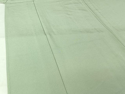 平和屋着物▽上質な色無地　単衣　夏虫色　正絹　逸品　AABL9063jh