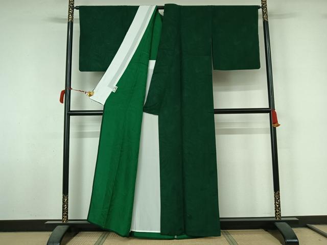 平和屋着物▽江戸小紋　単衣　孔雀羽文　鮫小紋柄　正絹　逸品　AABL9078jh