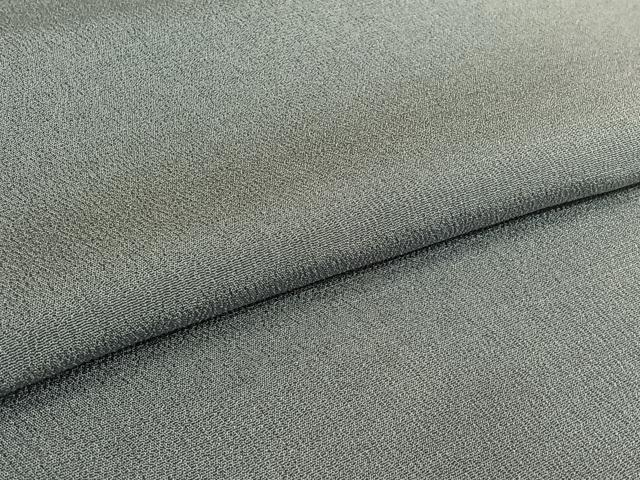 平和屋着物▽お召　単衣　霞文　正絹　逸品　AABL9079jh