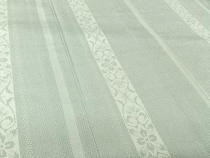 平和屋着物▽訪問着　本塩沢　単衣　110亀甲　花間道　正絹　逸品　AABL9081jh