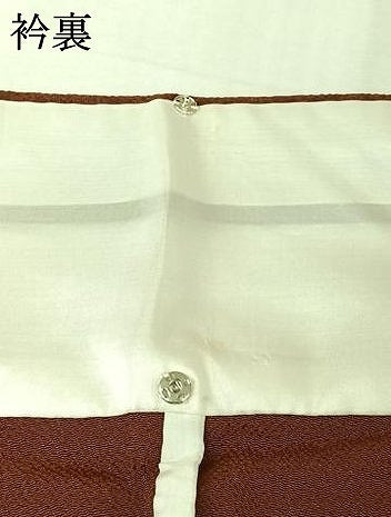 平和屋着物▽上質な小紋　単衣　霞文　鬼しぼ縮緬　正絹　逸品　AABL9092jh