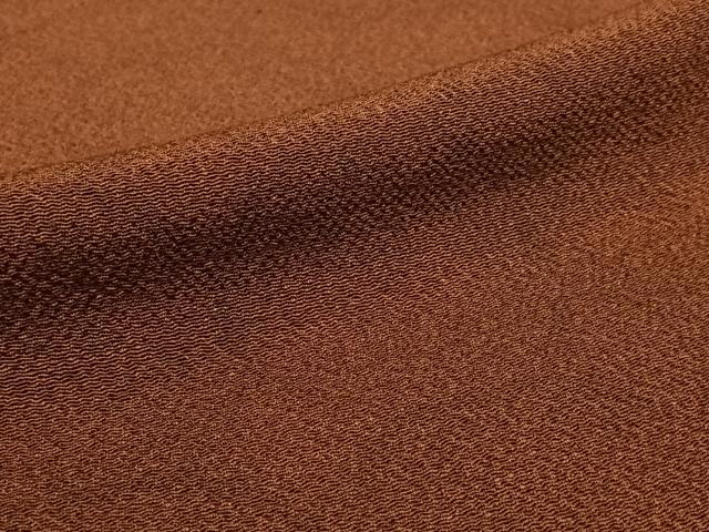 平和屋着物▽上質な小紋　単衣　霞文　鬼しぼ縮緬　正絹　逸品　AABL9092jh