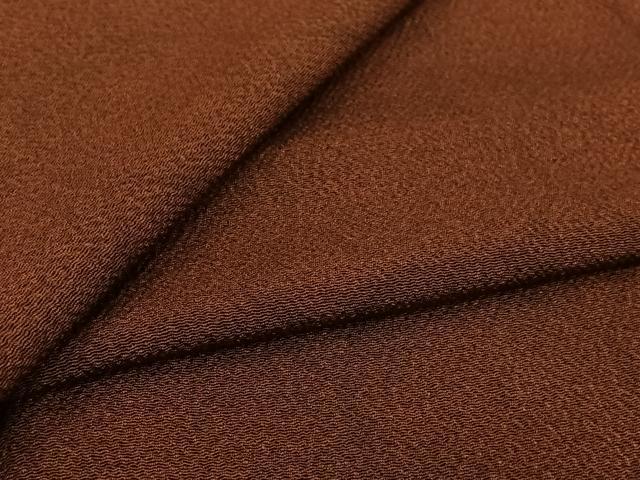 平和屋着物▽上質な小紋　単衣　霞文　鬼しぼ縮緬　正絹　逸品　AABL9092jh